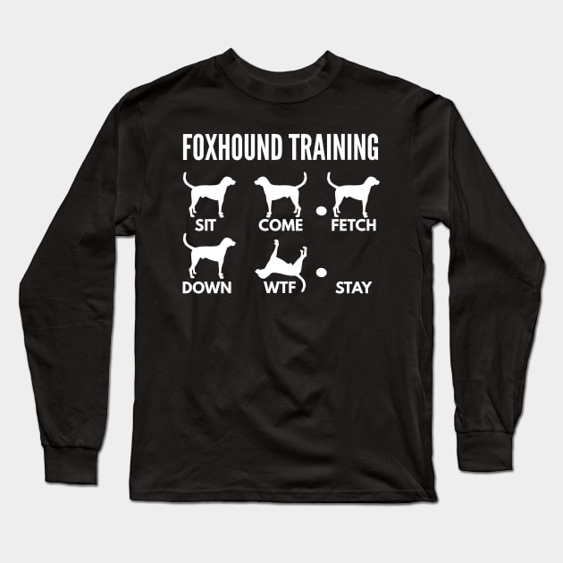 American Foxhound Training Foxhound Tricks Long Sleeve T-Shirt by DoggyStyles